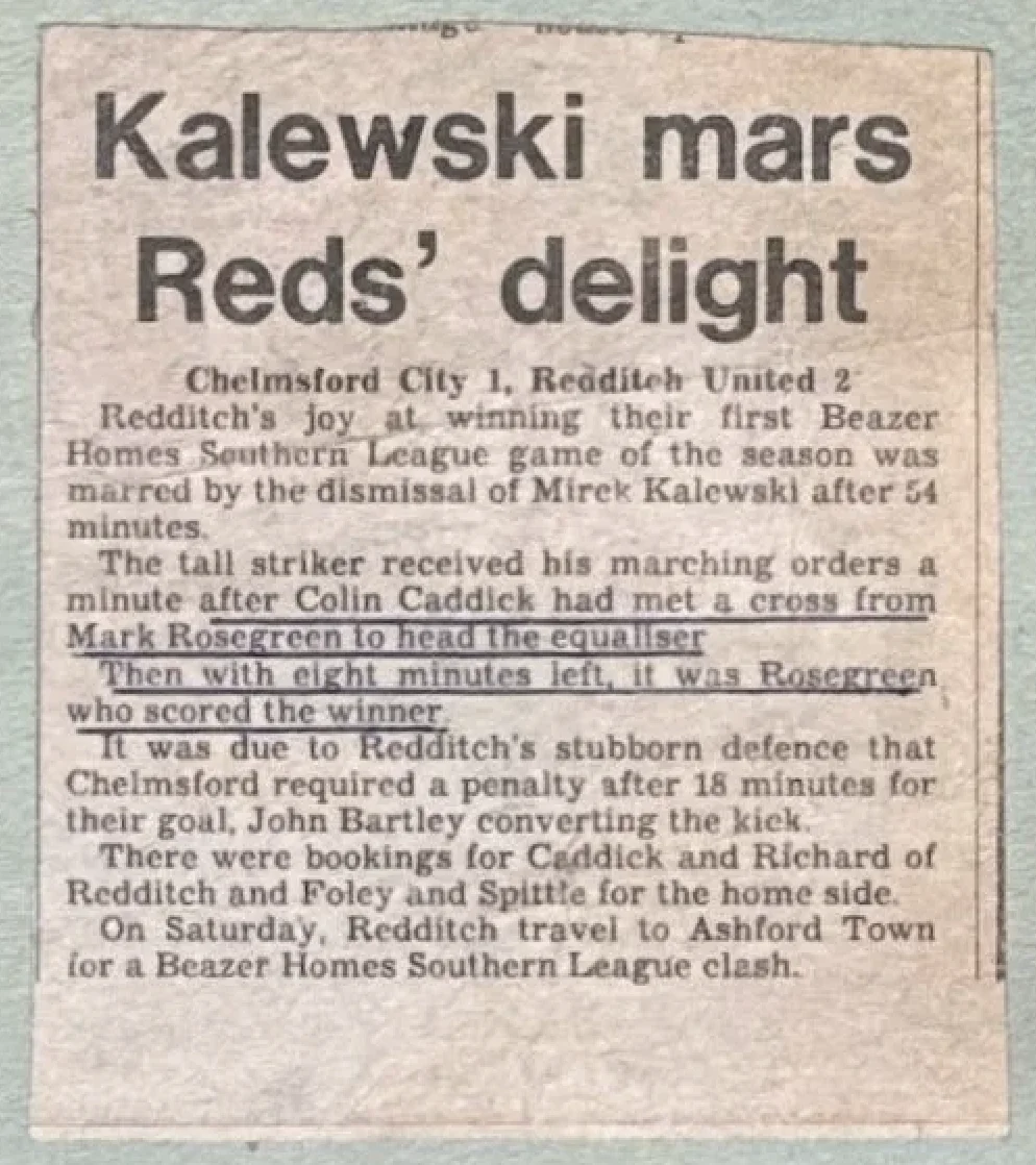 Kalewski mars Reds' delight